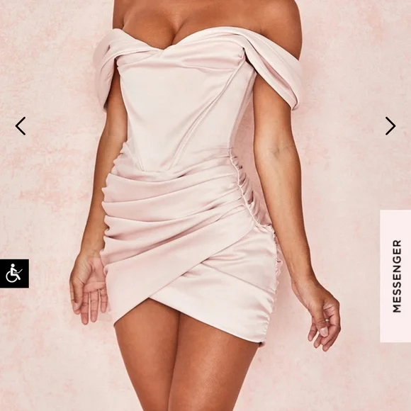 House of CB | Dresses | Blush Pink Corset Dress From House Of Cb Size Small  | Poshmark